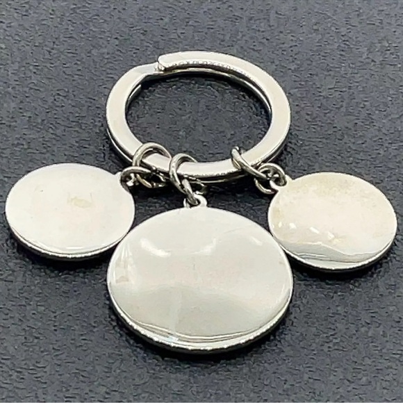 Chanel Keyring Keychain Silver COCO Marks W/Box - Picture 6 of 8